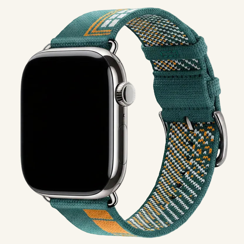 Bracelet Apple Watch nylon tressé compatible Series SE et Ultra