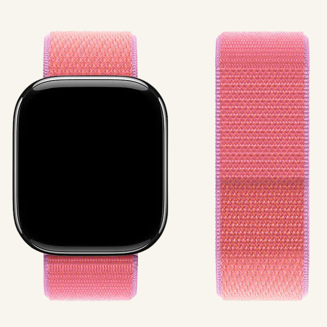 Bracelet Apple Watch nylon velcro coloris unis
