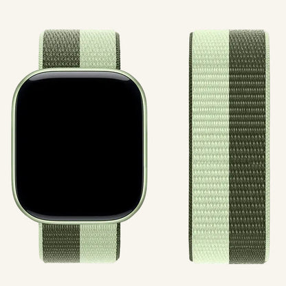 Bracelet Apple Watch nylon velcro noir sobre