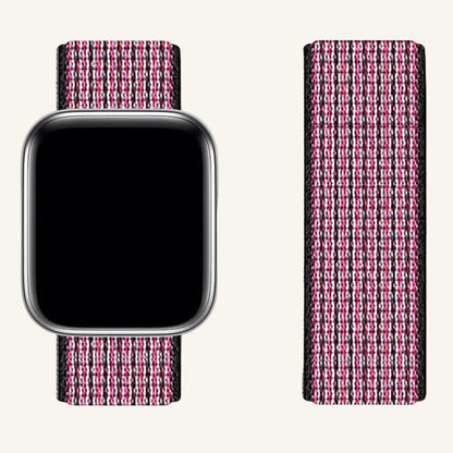 Bracelet Apple Watch nylon velcro tissage ultra-fin
