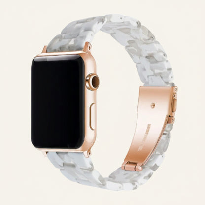 Bracelet Apple Watch résine bleu femme