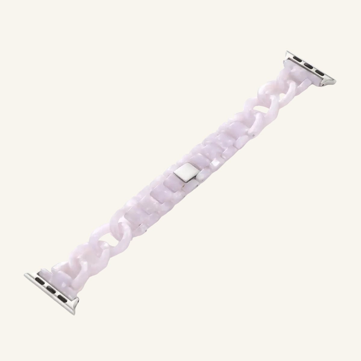 Bracelet Apple Watch résine chaîne écaille de tortue femme