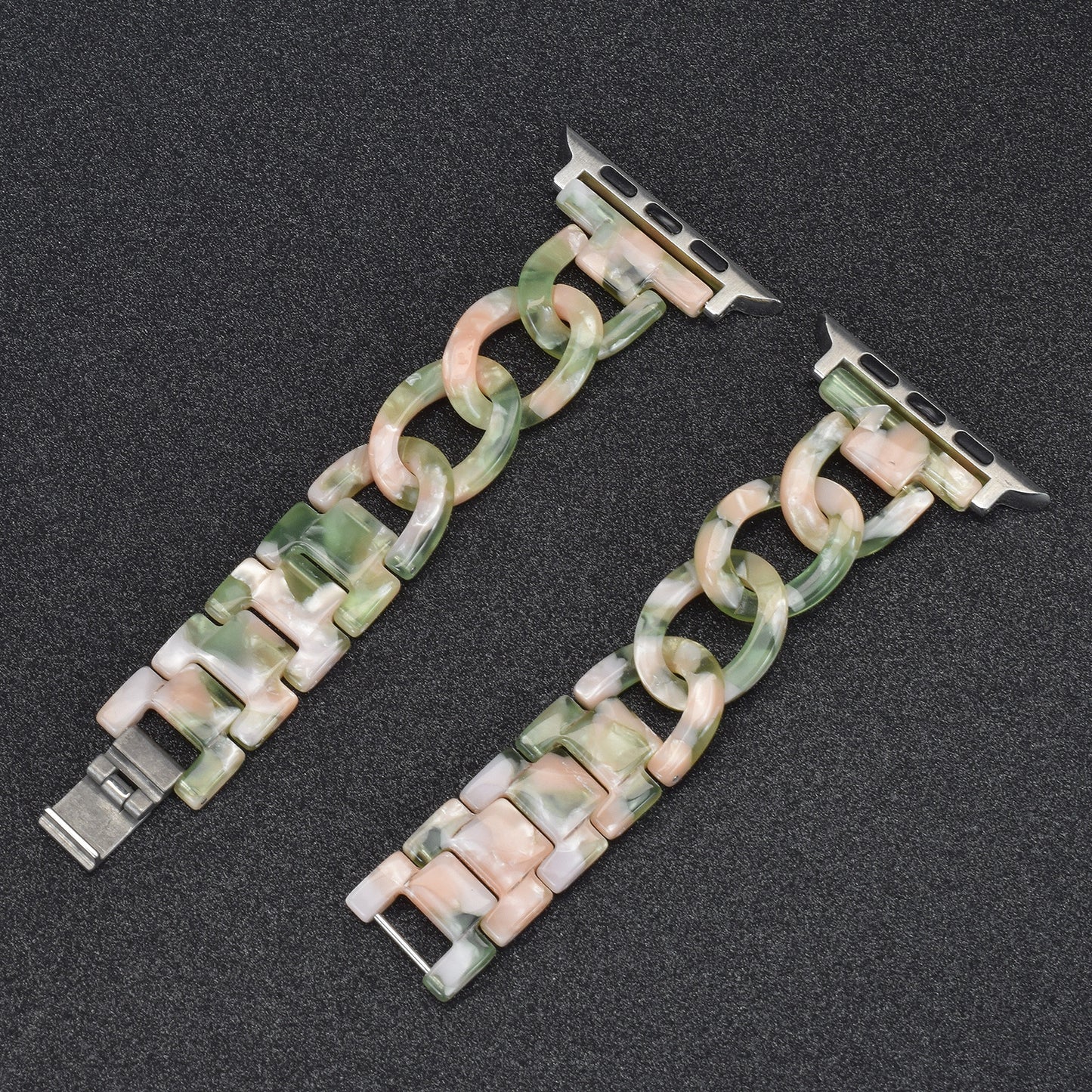 Bracelet Apple Watch résine chaîne tressée femme — La Torsade