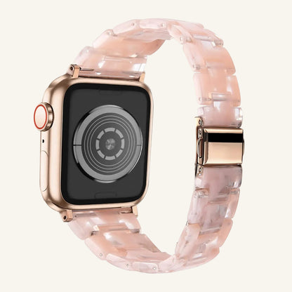 Bracelet Apple Watch résine fine bleu océan femme