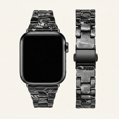 Bracelet Apple Watch résine fine écaille de tortue femme