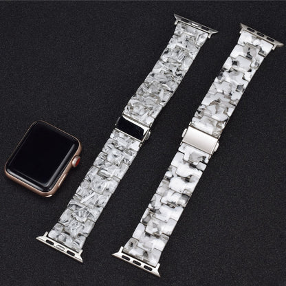 Bracelet Apple Watch résine imprimée trois brins femme — La Fantaisie