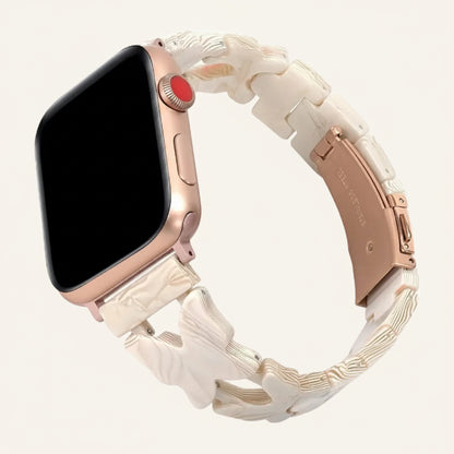Bracelet Apple Watch résine papillon coloré femme