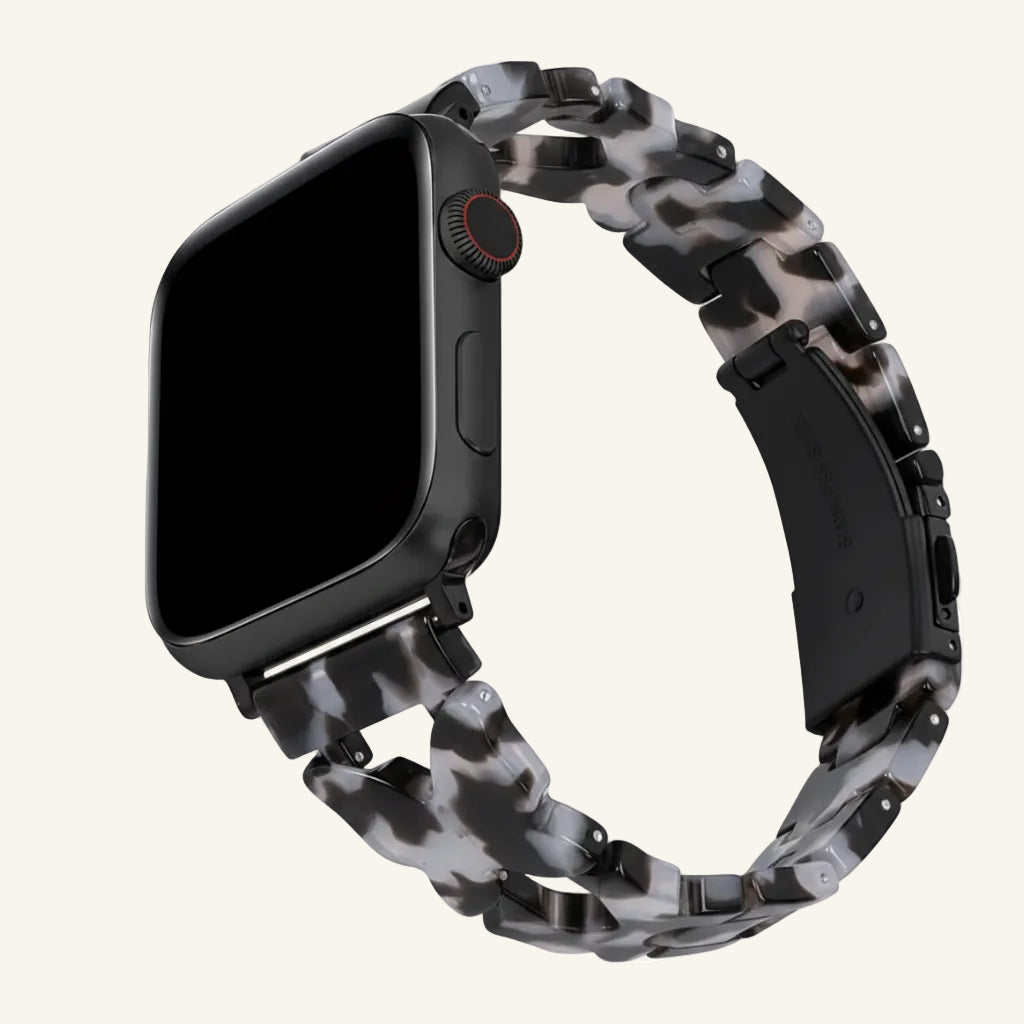 Bracelet Apple Watch résine chaîne papillon femme — La Papillonne