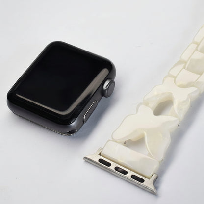 Bracelet Apple Watch résine papillon compatible Series SE et Ultra