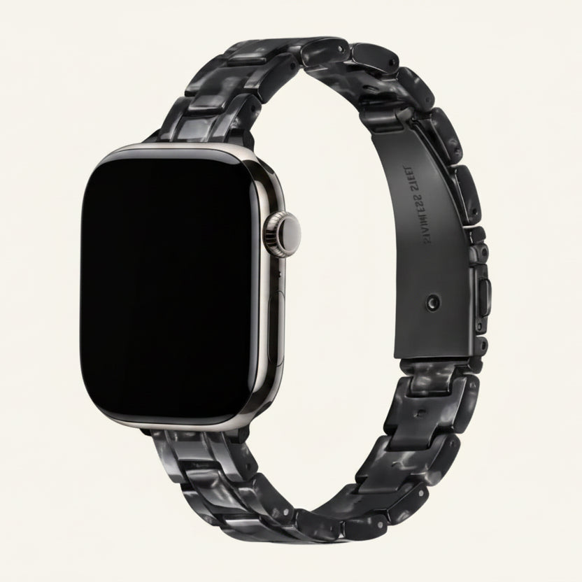 Bracelet Apple Watch résine rose femme