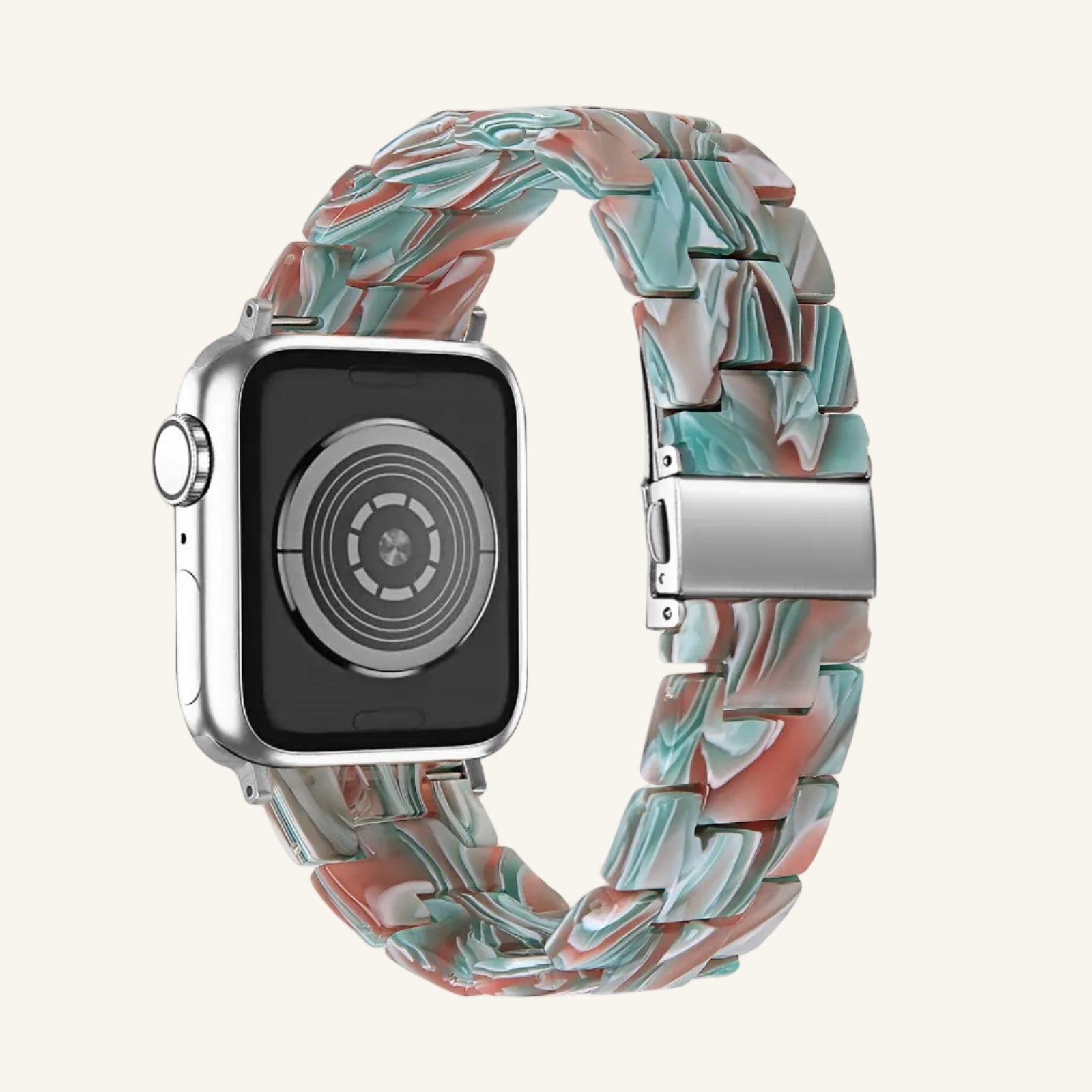 Bracelet Apple Watch résine trois brins compatible Series SE et Ultra