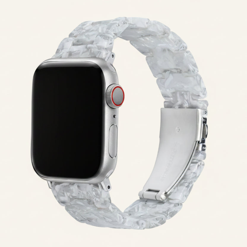 Bracelet Apple Watch résine vert femme