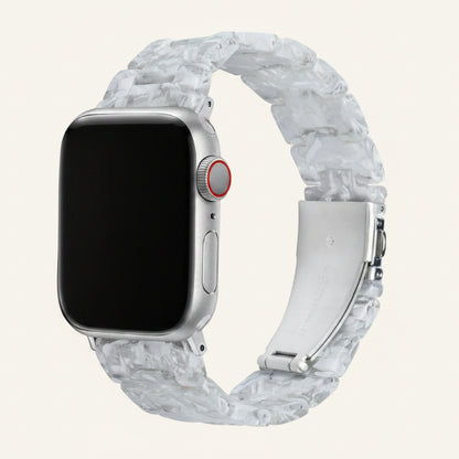 Bracelet Apple Watch résine vert femme