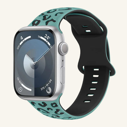 Bracelet Apple Watch silicone bicolore gamme de duos