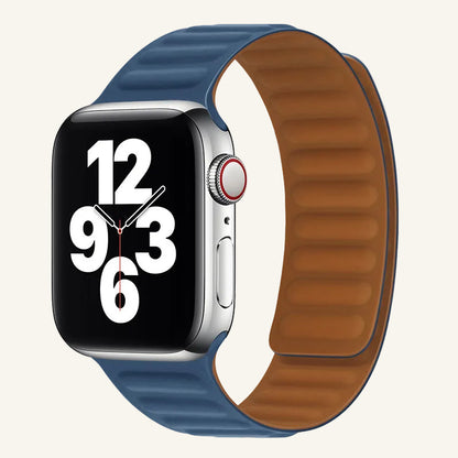 Bracelet Apple Watch silicone magnétique cerise