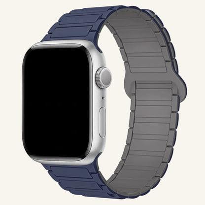 Bracelet Apple Watch silicone magnétique chocolat minuit