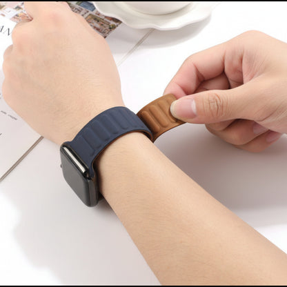Bracelet Apple Watch silicone magnétique multicolore — Le Caméléon