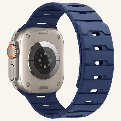 Bracelet Apple Watch silicone magnétique vert fluo