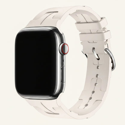 Bracelet Apple Watch silicone motif H gamme de couleurs