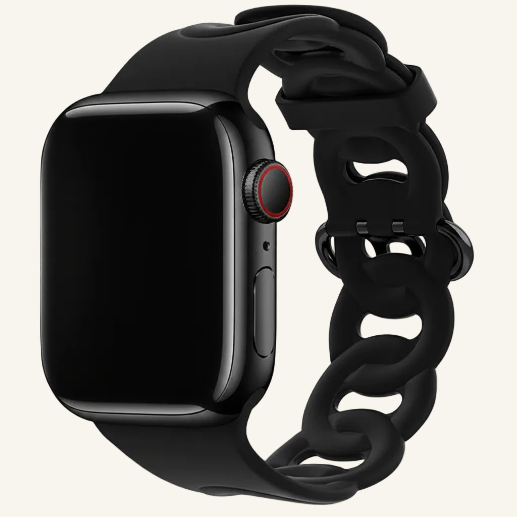 Motif résille ajouré du bracelet Apple Watch silicone