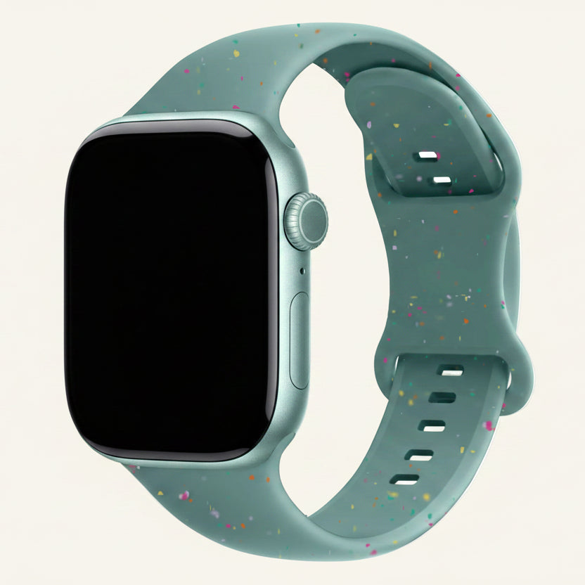 Bracelet Apple Watch silicone pastel starlight femme