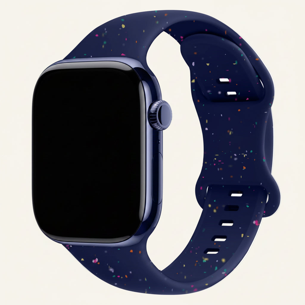 Bracelet Apple Watch silicone pastel thé au lait femme