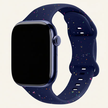 Bracelet Apple Watch silicone pastel thé au lait femme