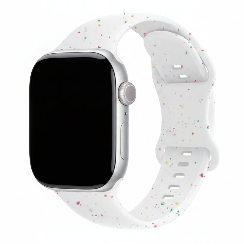 Bracelet Apple Watch silicone pastel vert menthe femme