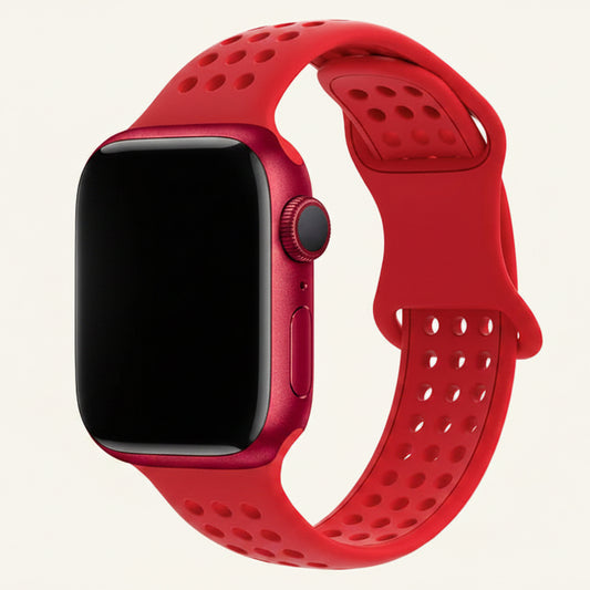 Bracelet Apple Watch silicone respirant bleu nuit