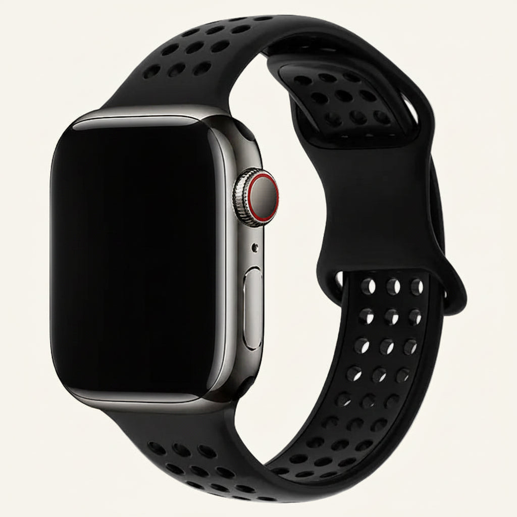 Bracelet Apple Watch silicone respirant nid d'abeille sport — La Ruche