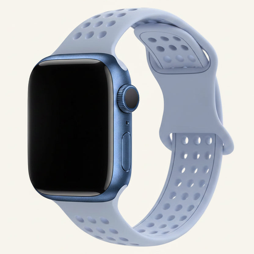 Bracelet Apple Watch silicone respirant sarcelle
