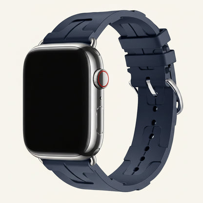 Bracelet Apple Watch silicone sport bleu marine