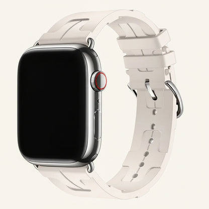 Bracelet Apple Watch silicone sport connecteur U compatible Series SE et Ultra