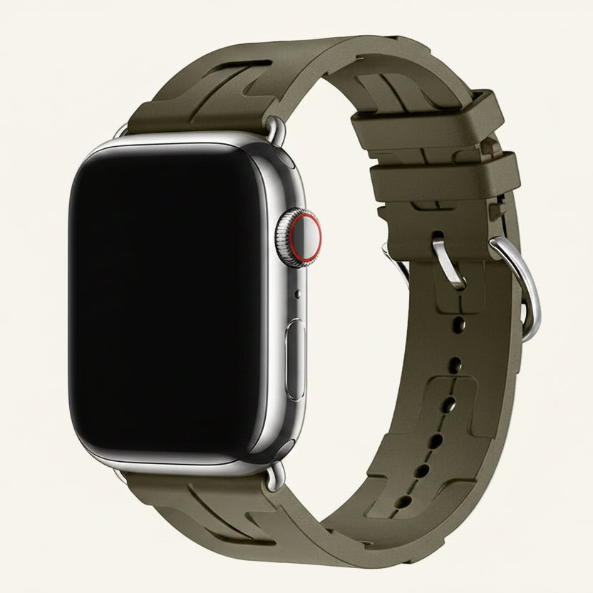 Bracelet Apple Watch silicone sport connecteur U-tube — L'Essentiel