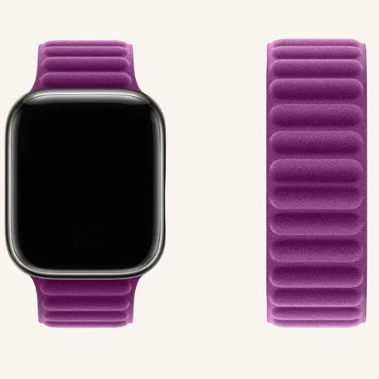 Bracelet Apple Watch tissu matelassé magnétique compatible Series SE et Ultra