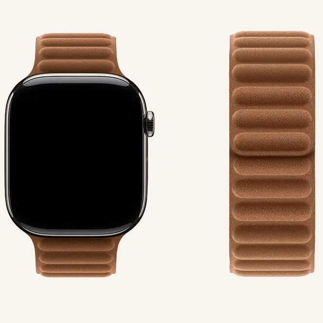 Bracelet Apple Watch tissu matelassé noir