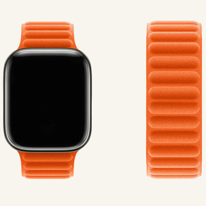 Bracelet Apple Watch tissu matelassé violet
