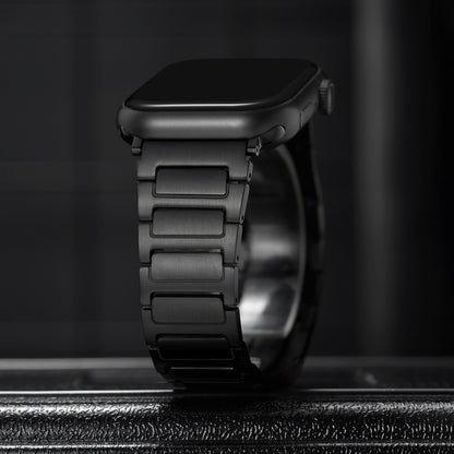 Bracelet Apple Watch titane à maillons i-beam — Le Titane Forgé