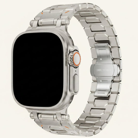 Bracelet Apple Watch titane Ultra compatible grands boîtiers