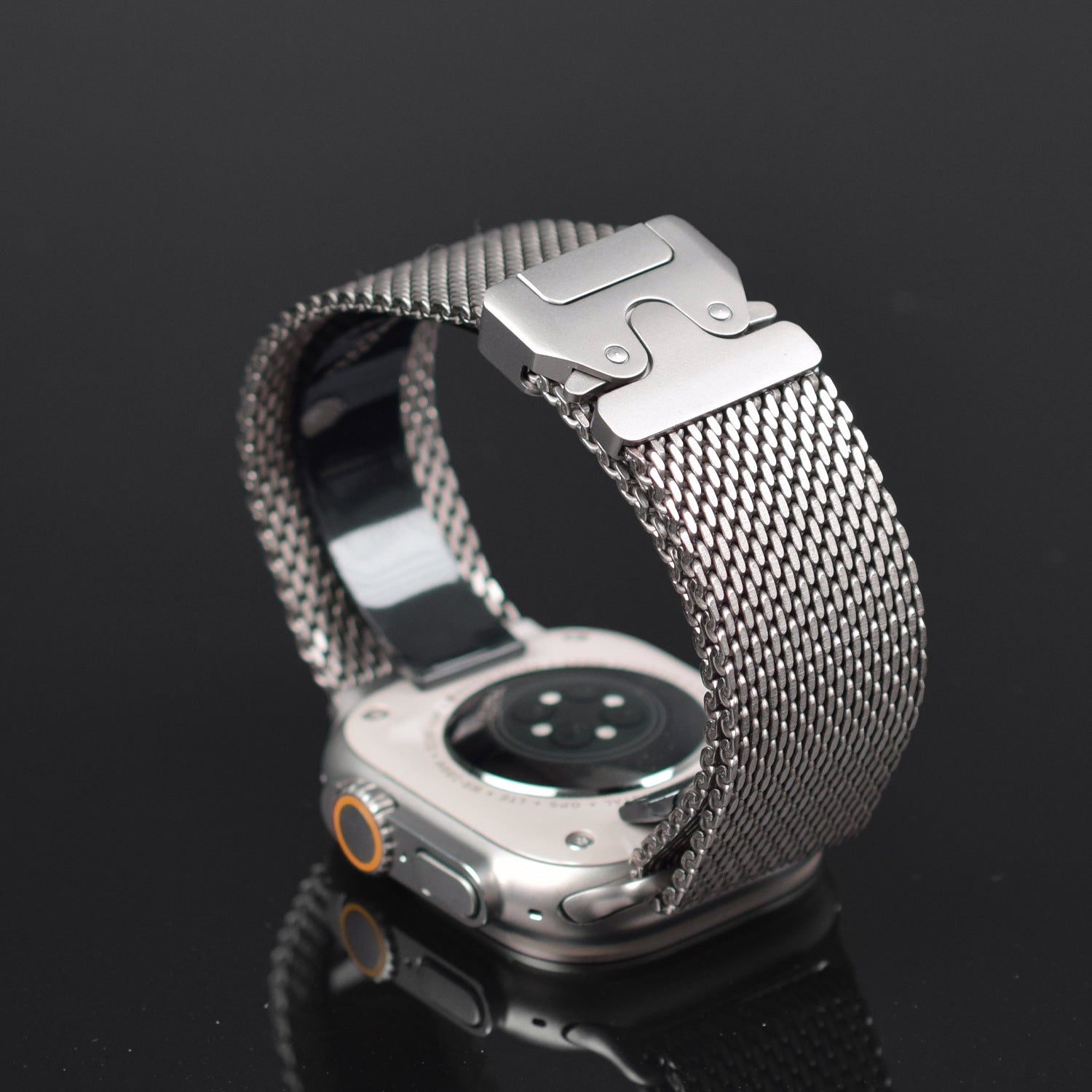 Bracelet Apple Watch Ultra titane noir DLC — Le Titane Ultra
