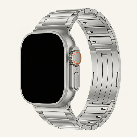 Bracelet titane à maillons pour Apple Watch — Maison Bracelet